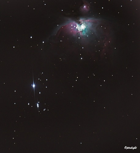 Photo de la Nébuleuse d'Orion, mars 2020 - Optrolight